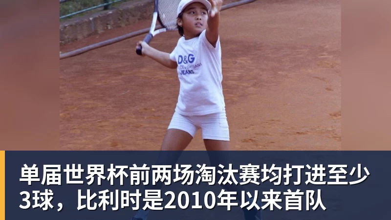 乐鱼平台单届世界杯前两场淘汰赛均打进至少3球，比利时是2010年以来首队